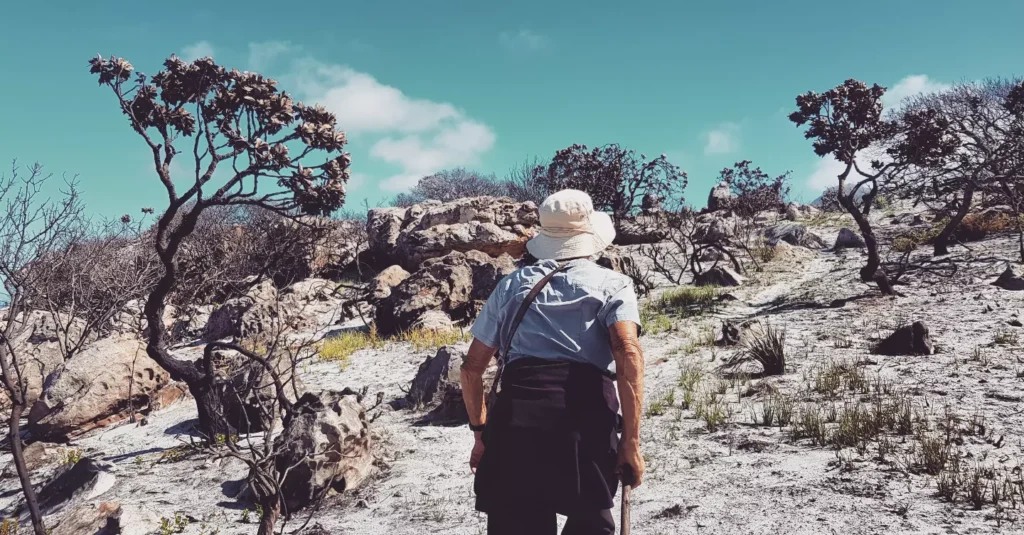 Jen in awe of where we live in the Cape Point mountains