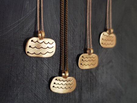 Brass handmade necklaces from Stefni Jewellery