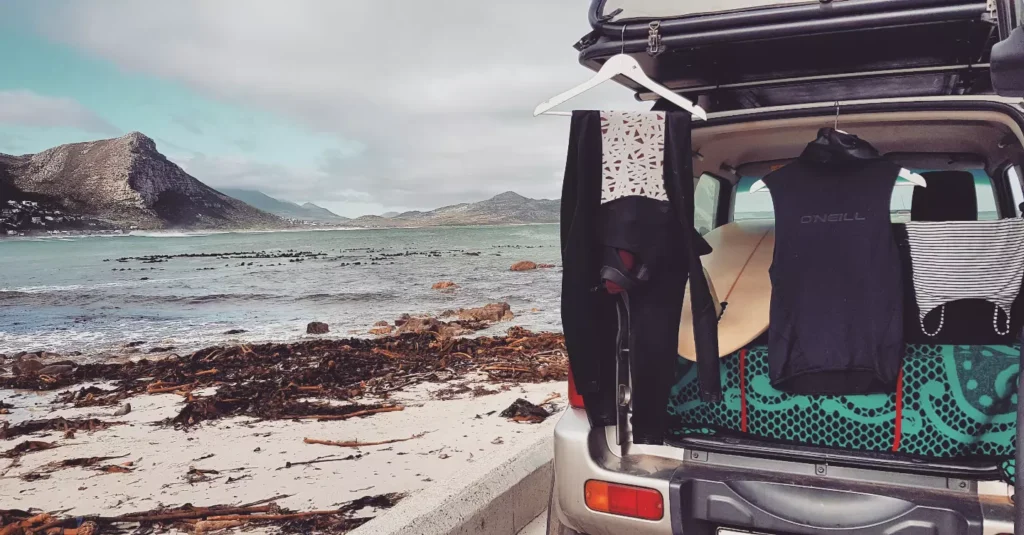 Surf and sea with the Suzuki Jimny