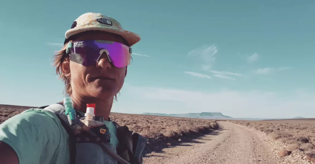 Me running around in the Tankwa Karoo National Park